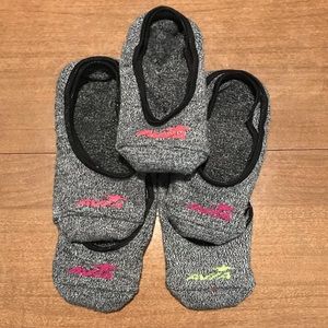 5 pairs no show no slip heel athletic stretch sock